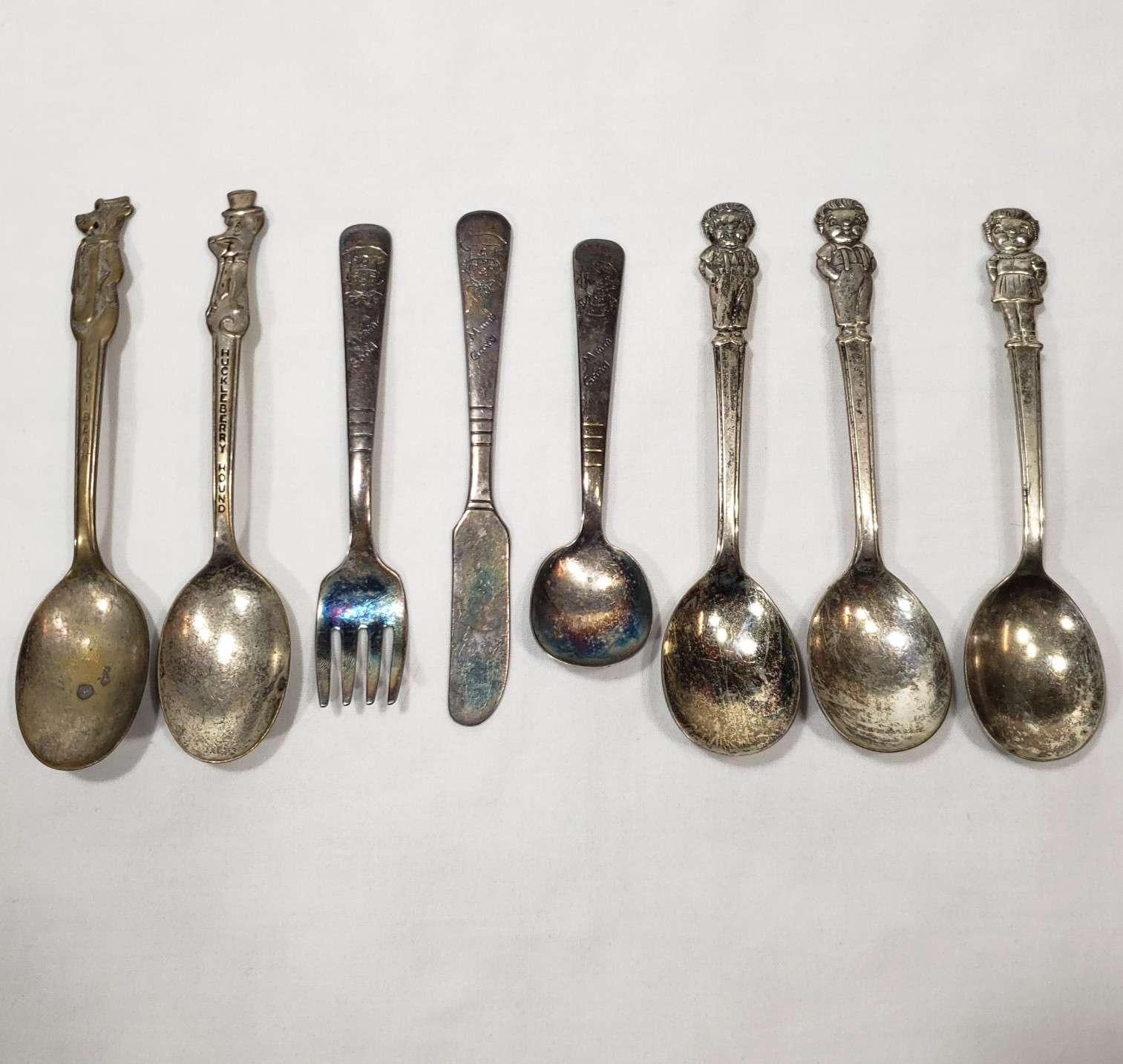 Vintage Character Spoons Yogi Huckleberry Hound Campbells Soup Kid Silverware