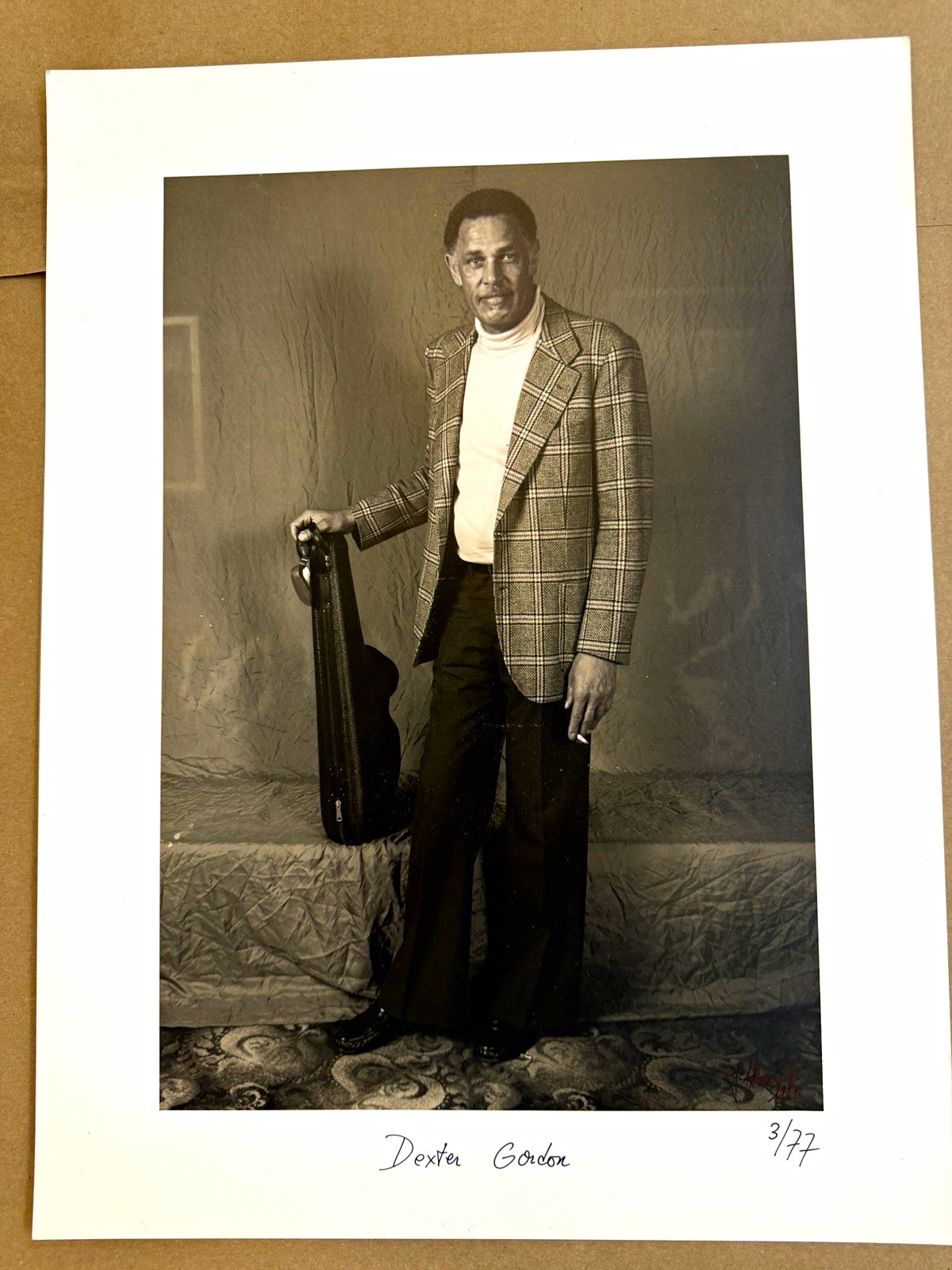 Jacques Straesslé Signed & Numbered Silver Gelatin Print – Dexter Gordon