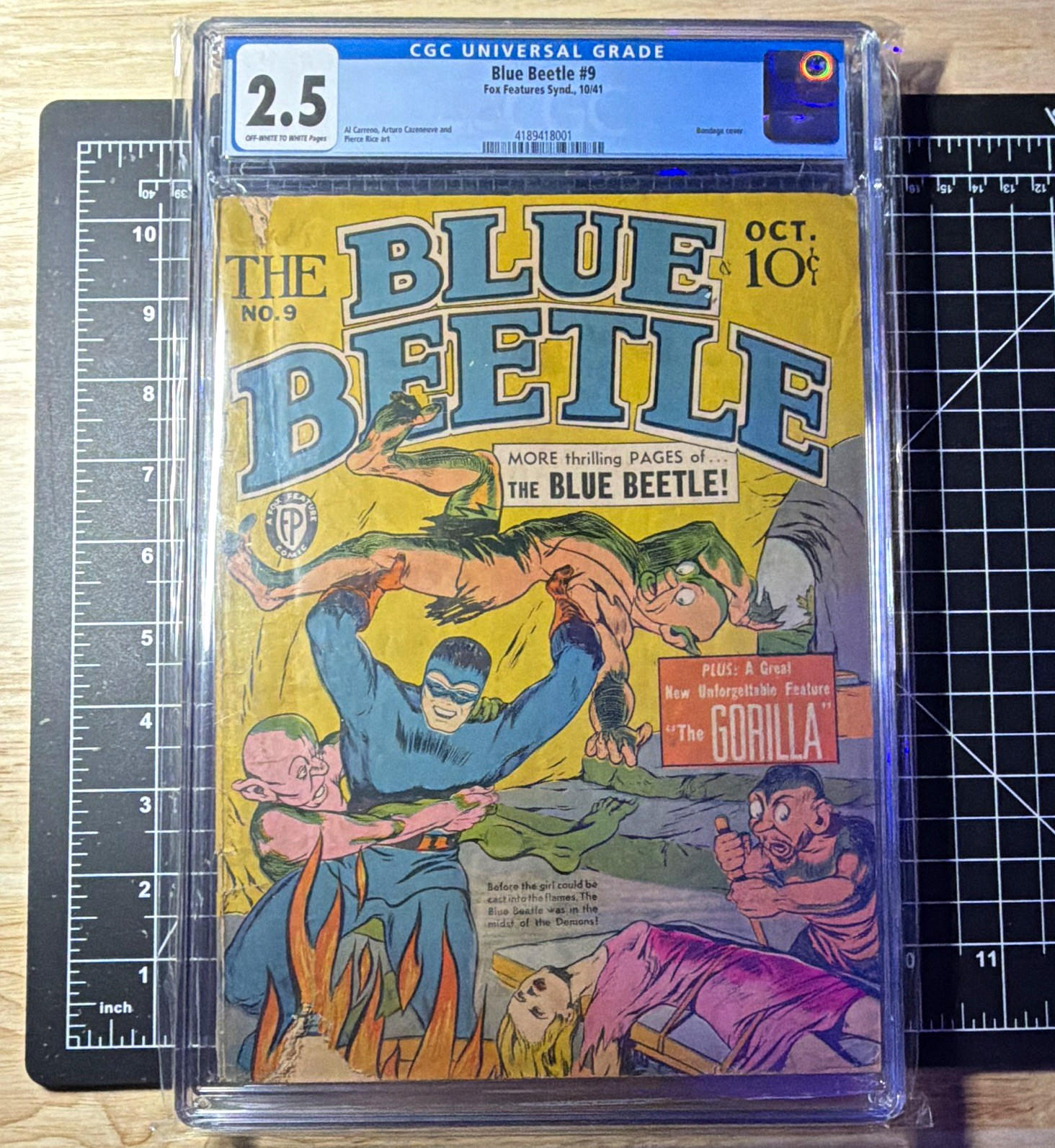Blue Beetle #9 (Fox Feature Syndicate 1941) CGC 2.5 Golden Age