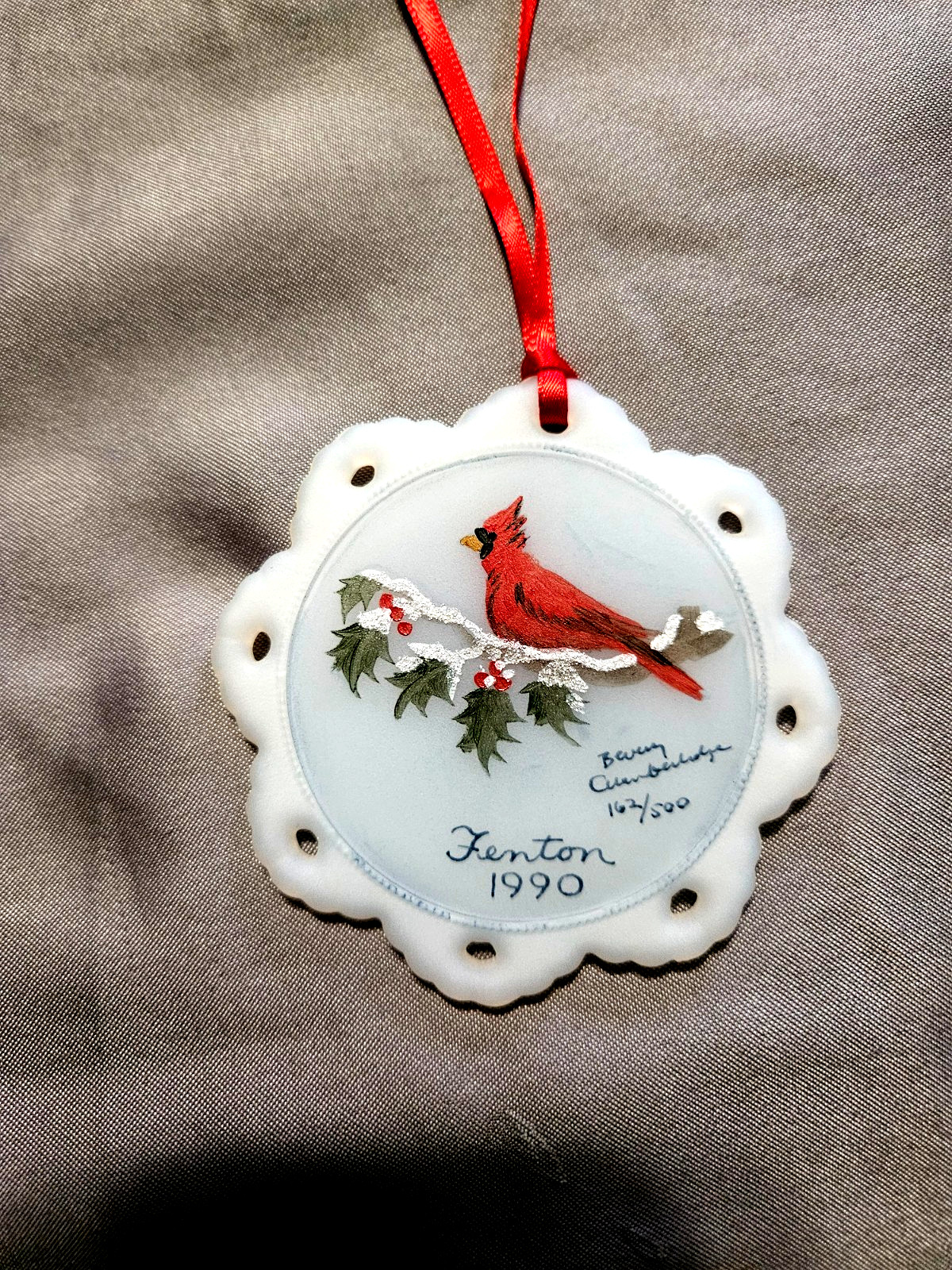 VINTAGE Fenton Christmas Ornament VINTAGE Fenton Christmas Ornament