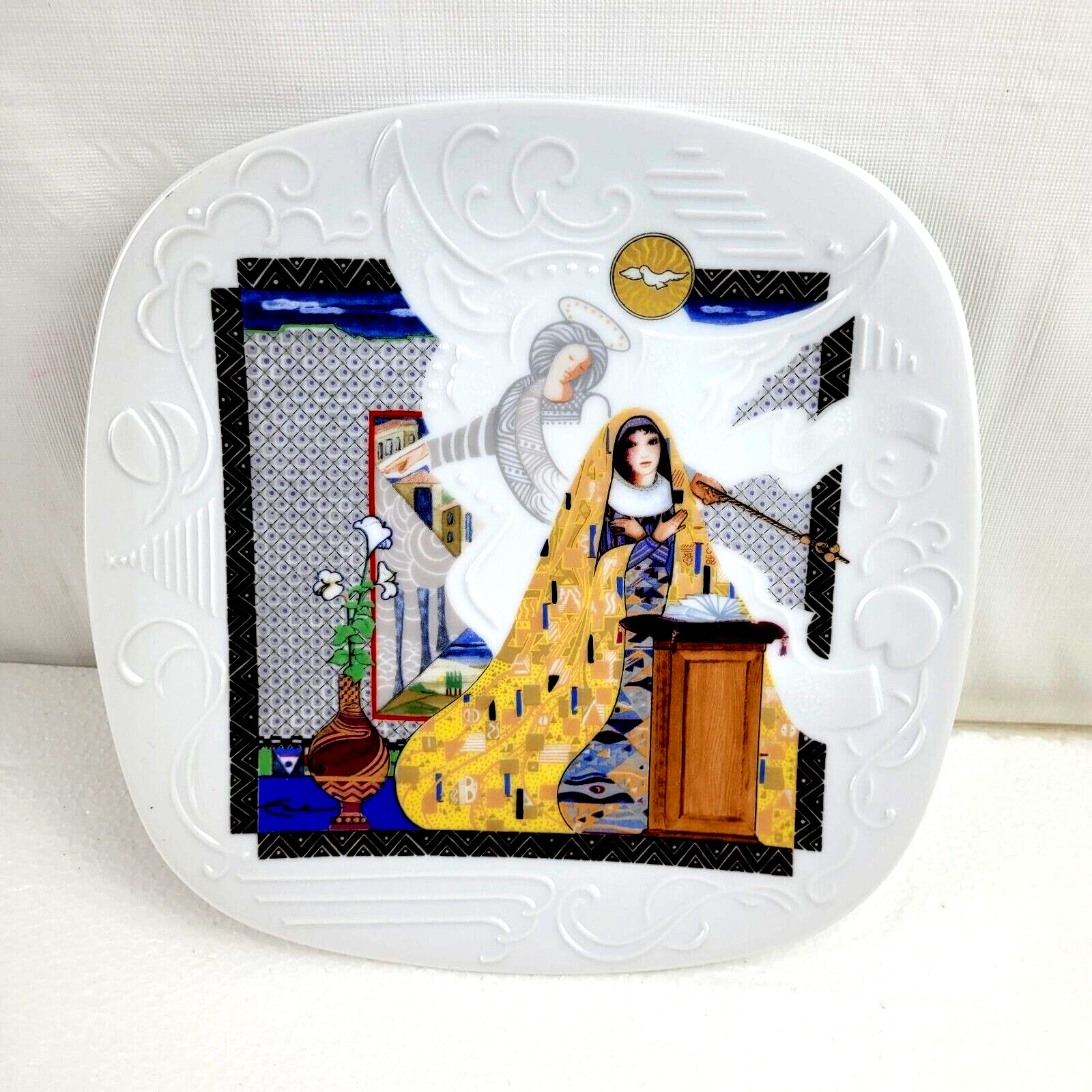 1988 Edwin M. Knowles Collector\'s Numbered Plate The Annunciation By Eve Licea