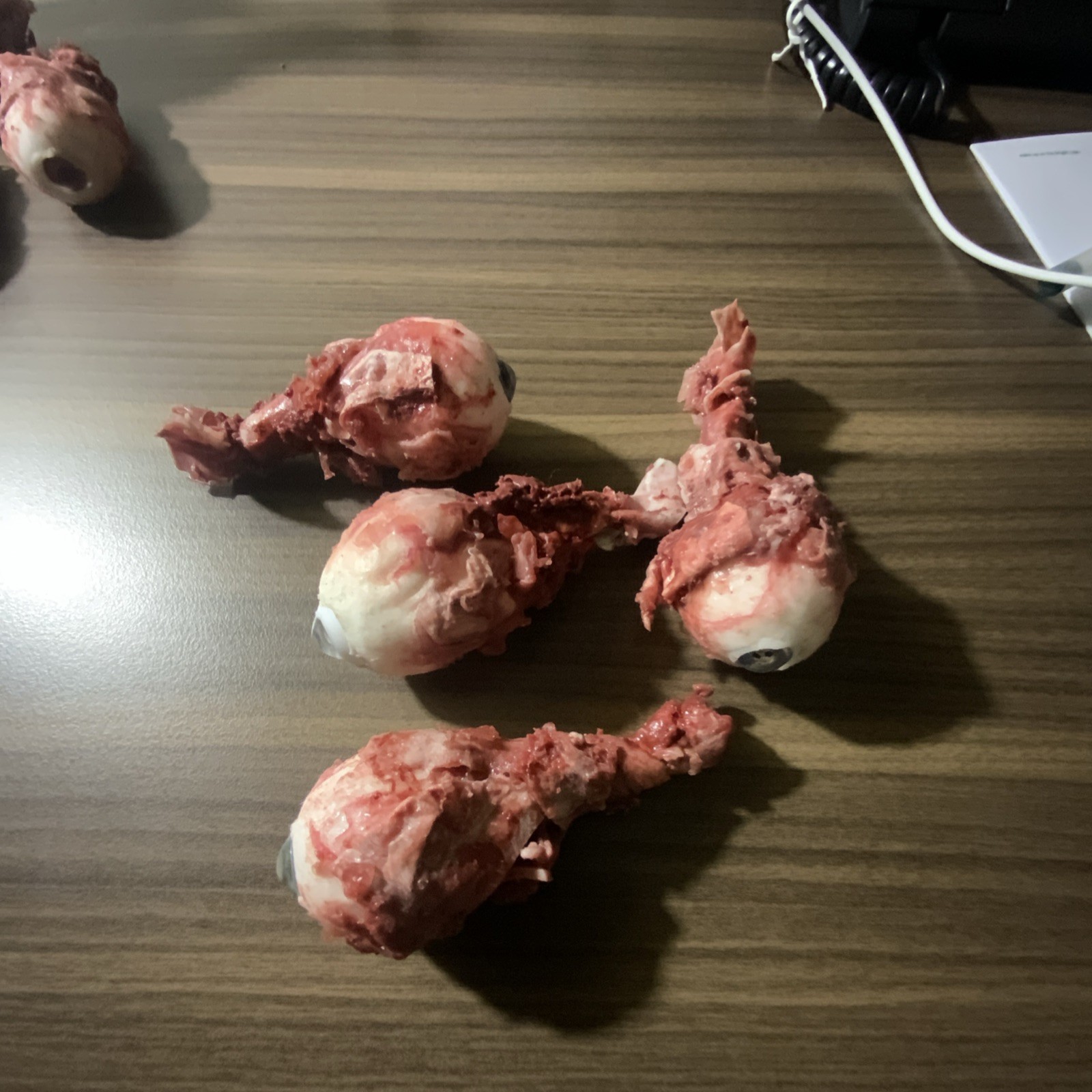 Qty 4) Realistic Human Eye Props. Sold As A Set. Silicone Rubber.
