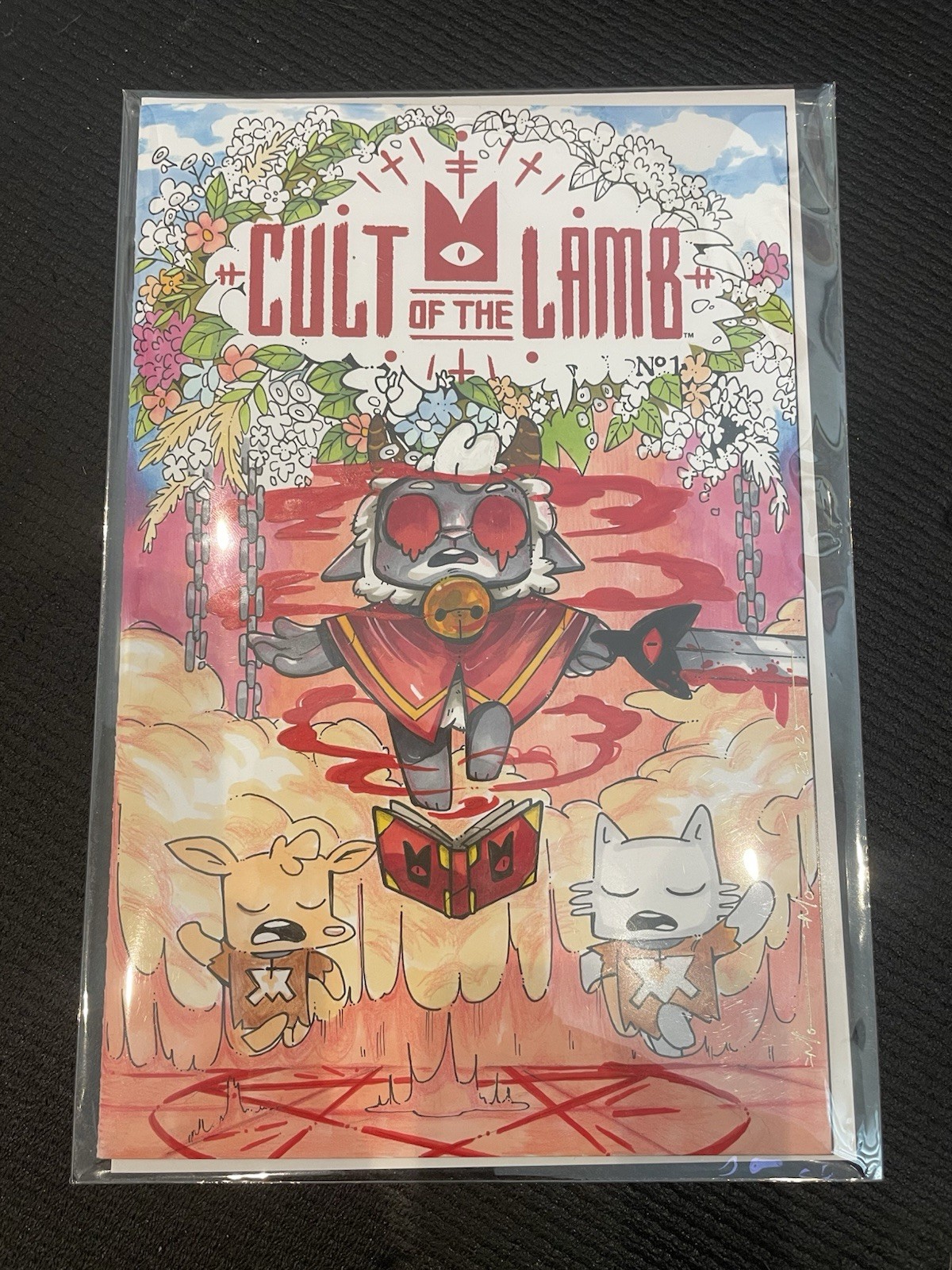 🔥1 Of 1 🔥Cult of the Lamb (2024) #1 Blank Sketch COMISSION Variant Cover Mo Mo