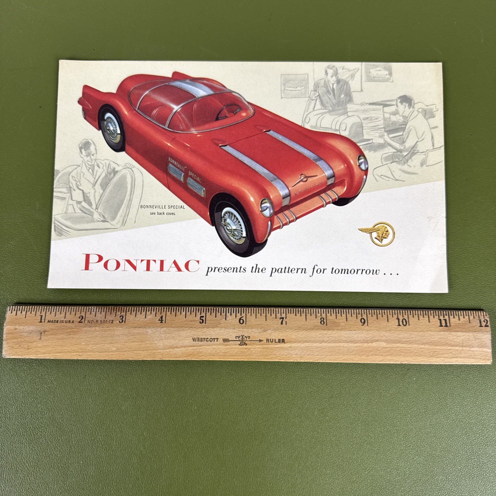 1954 Pontiac Brochure AD Bonneville Special Strato Streak Star Chief Chieftain
