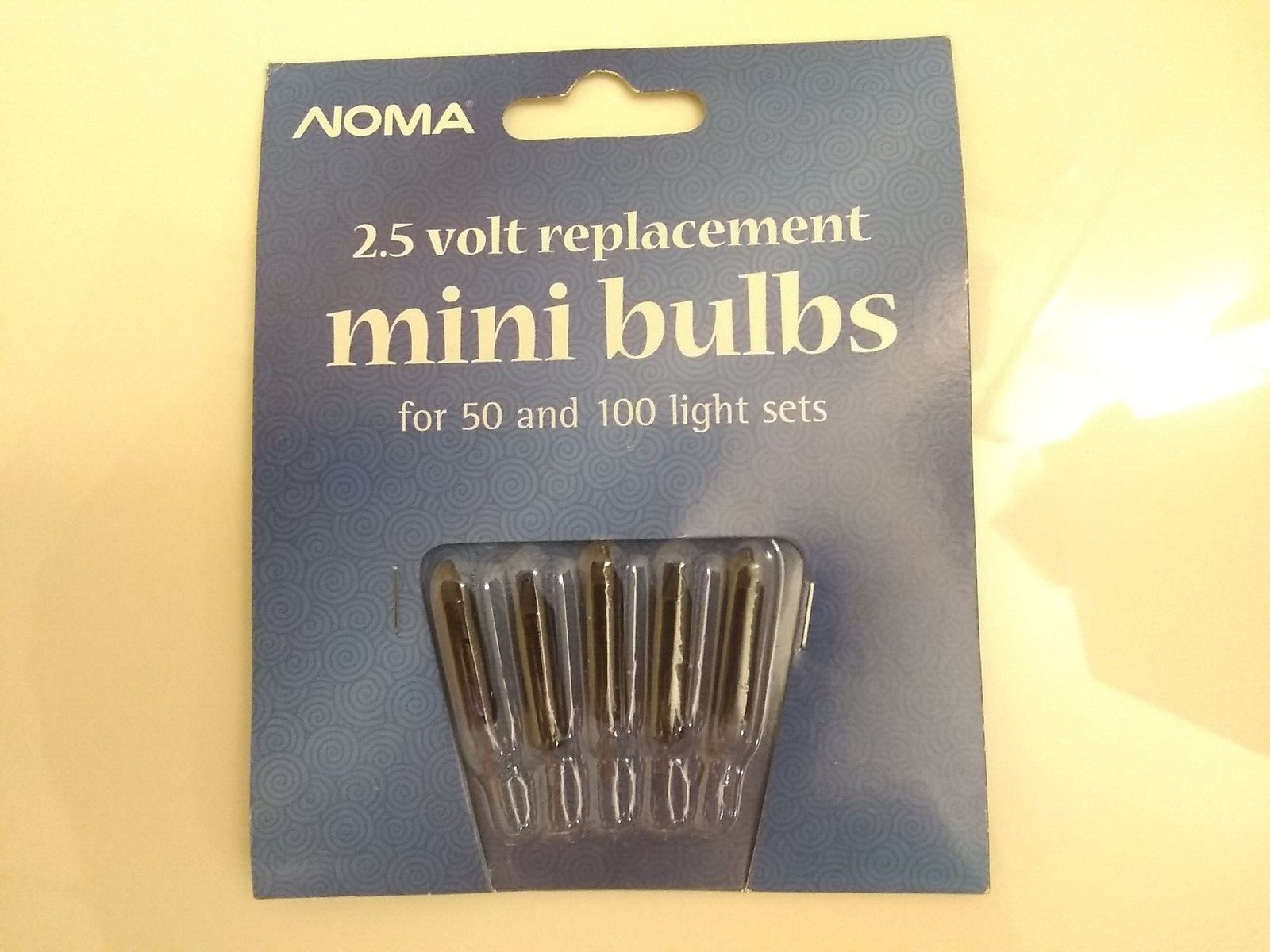 NOMA Christmas Mini Bulb Replacements Blue 2.5 Volt Pack 5