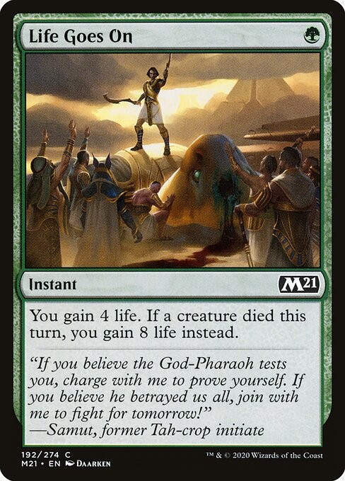 Life Goes On (192) (Non-Foil) M21 MTG NM