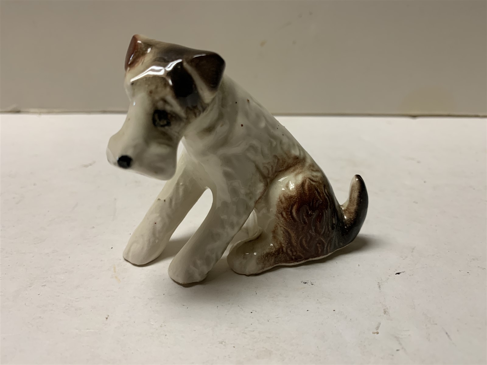 1940\'s Terrier Dog Figurine Japan Hand Painted