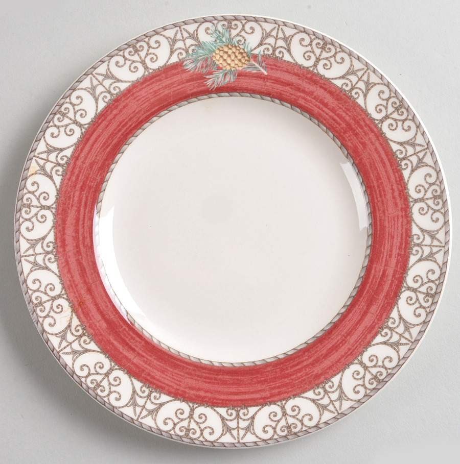 Wedgwood Sarah's Garden Christmas Red Bread & Butter Plate 2259849