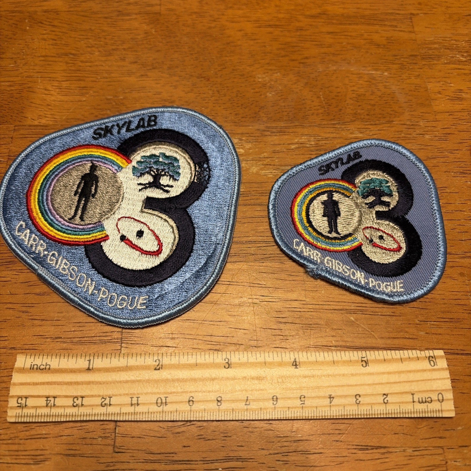 2 Vintage NASA SKYLAB Emblem Patches Mission Carr Gibson Pogue 3 2 Vintage NASA SKYLAB Emblem Patches Mission Carr Gibson Pogue 3