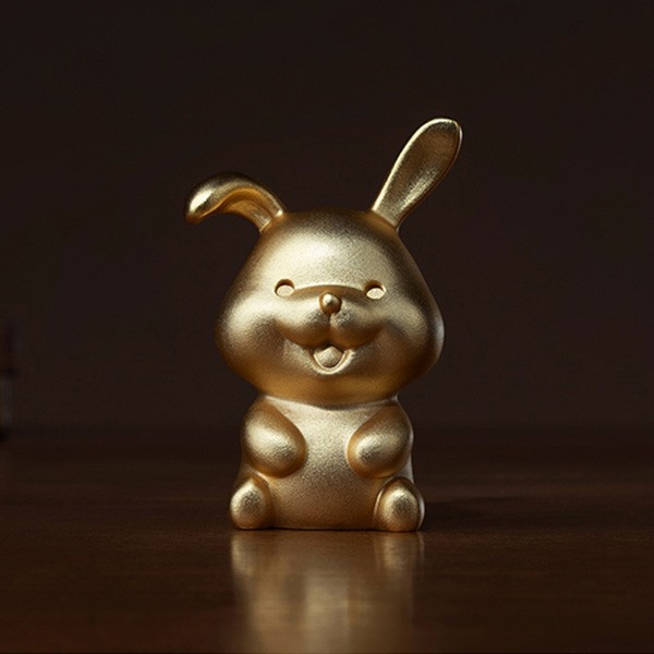 Tongshifu Rabbit of Chinese Zodiac Premium 24K Gold-Plated Edition NEW Tongshifu Rabbit of Chinese Zodiac Premium 24K Gold-Plated Edition NEW