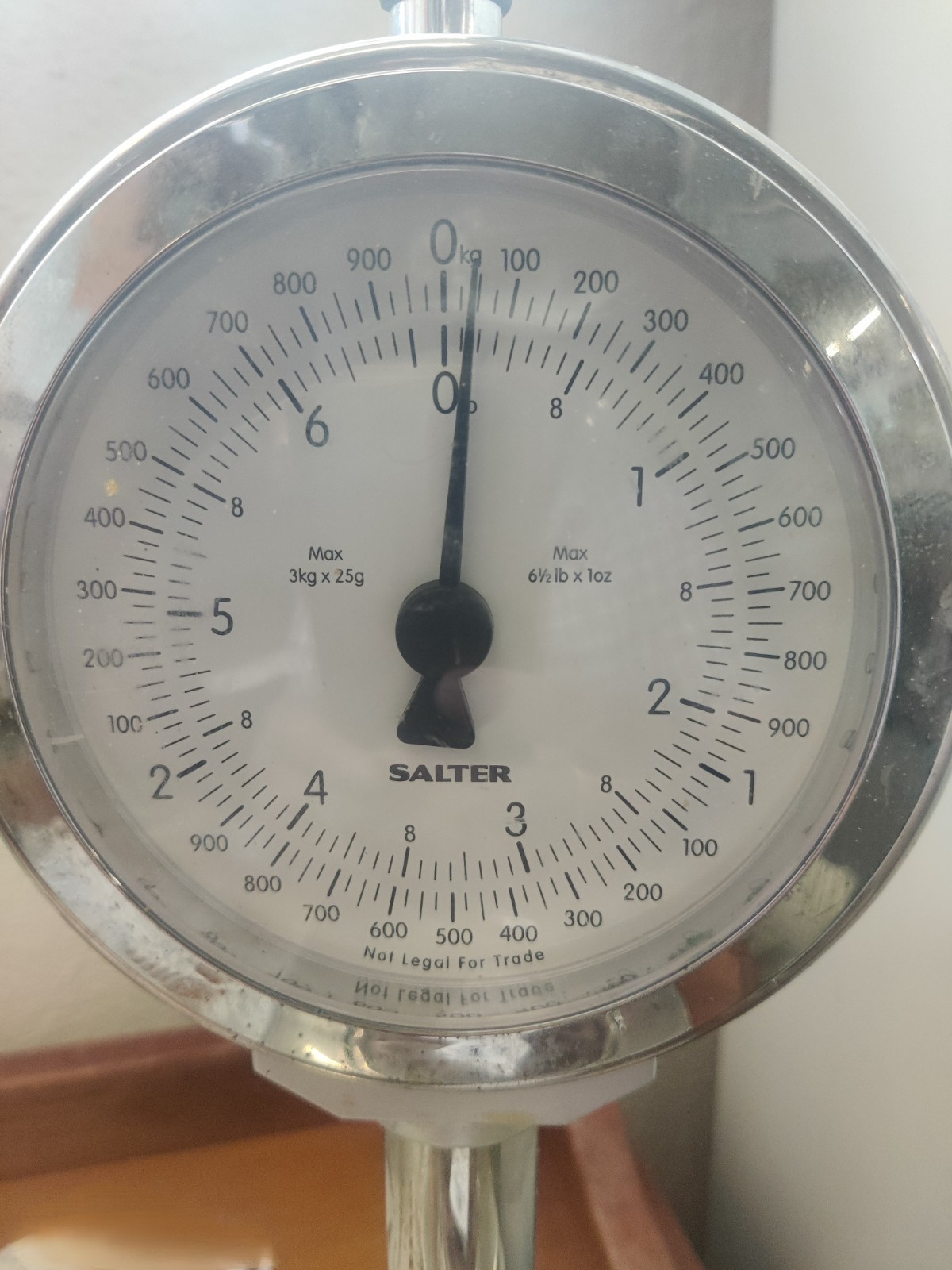 Salter Chrome Kitchen Scale 3kg 6lb Made in England Mechanical.prp