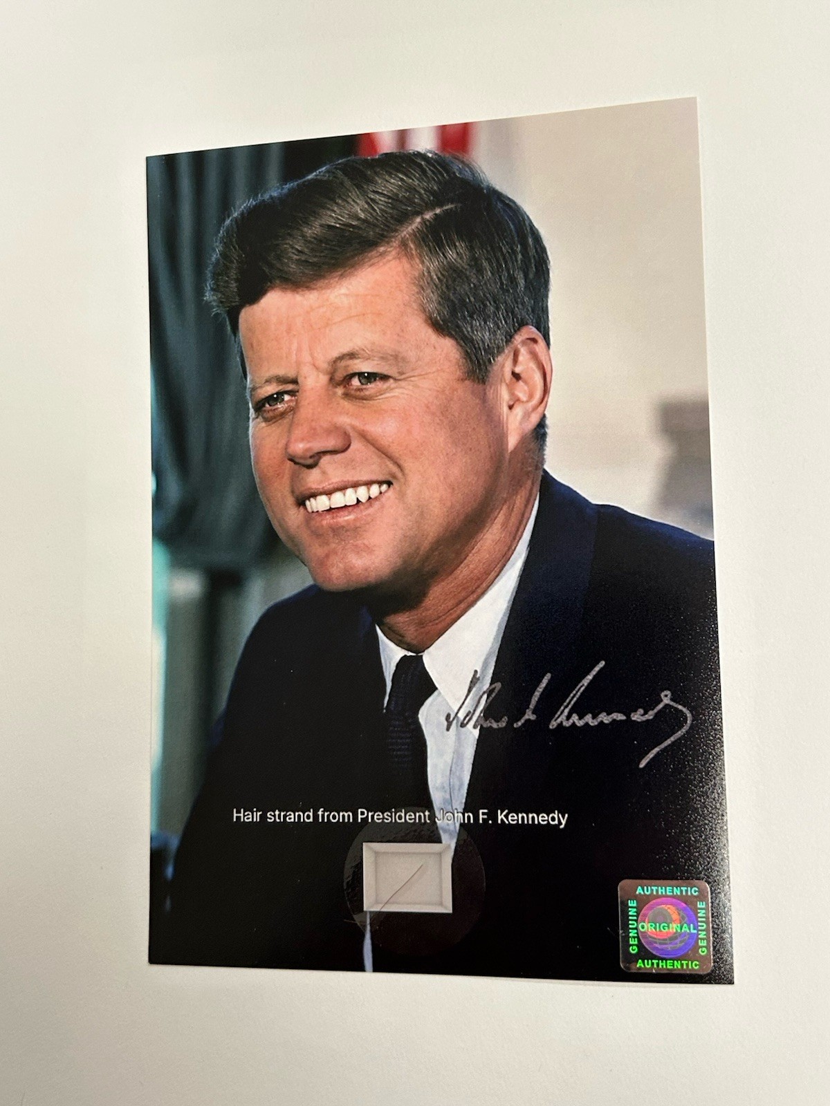 President John F. Kennedy hair strand JFK lock of hair relic Jack DNA USA