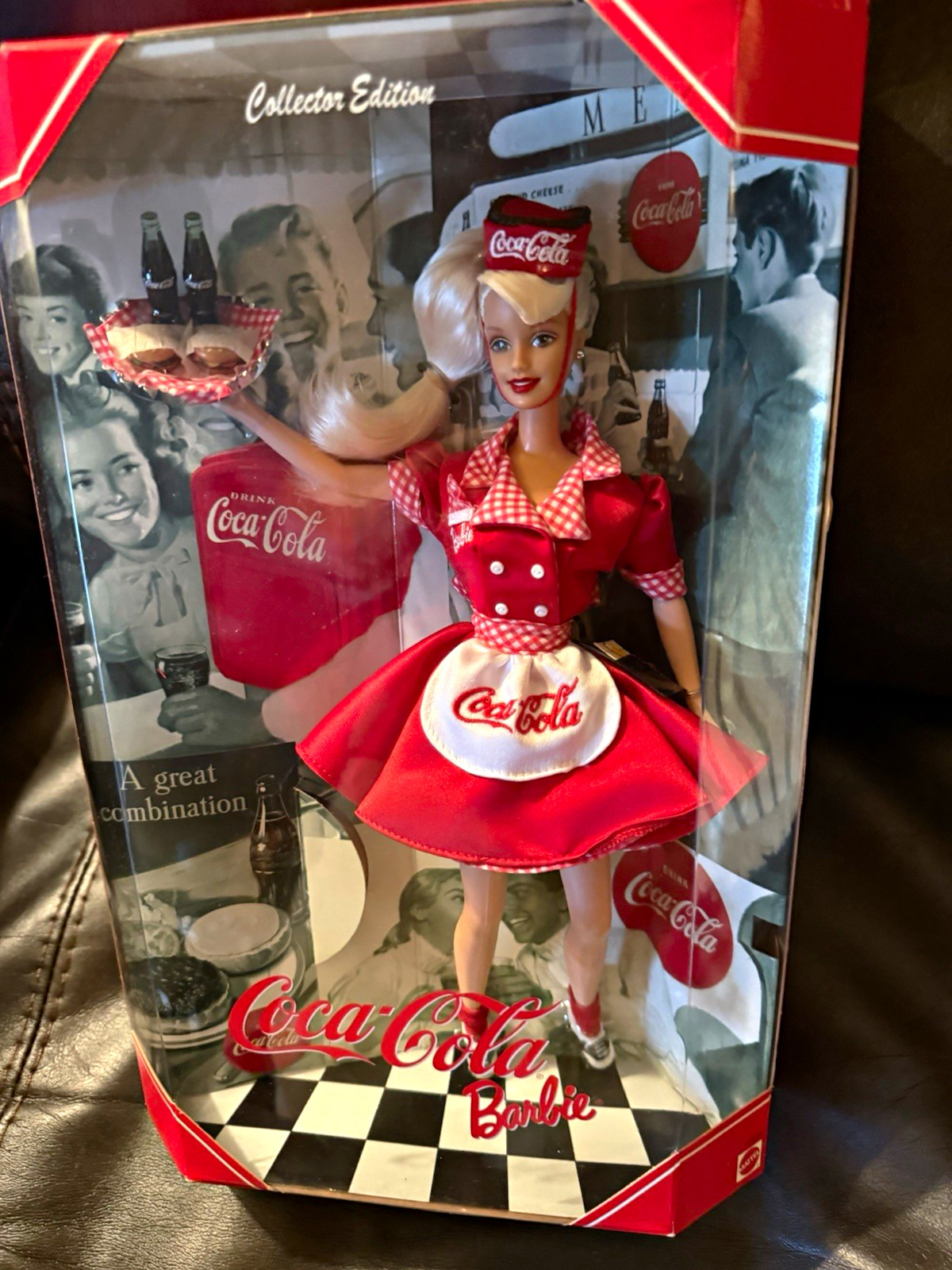 Coca-Cola Collector Edition Doll in Box Red/White Soda Theme