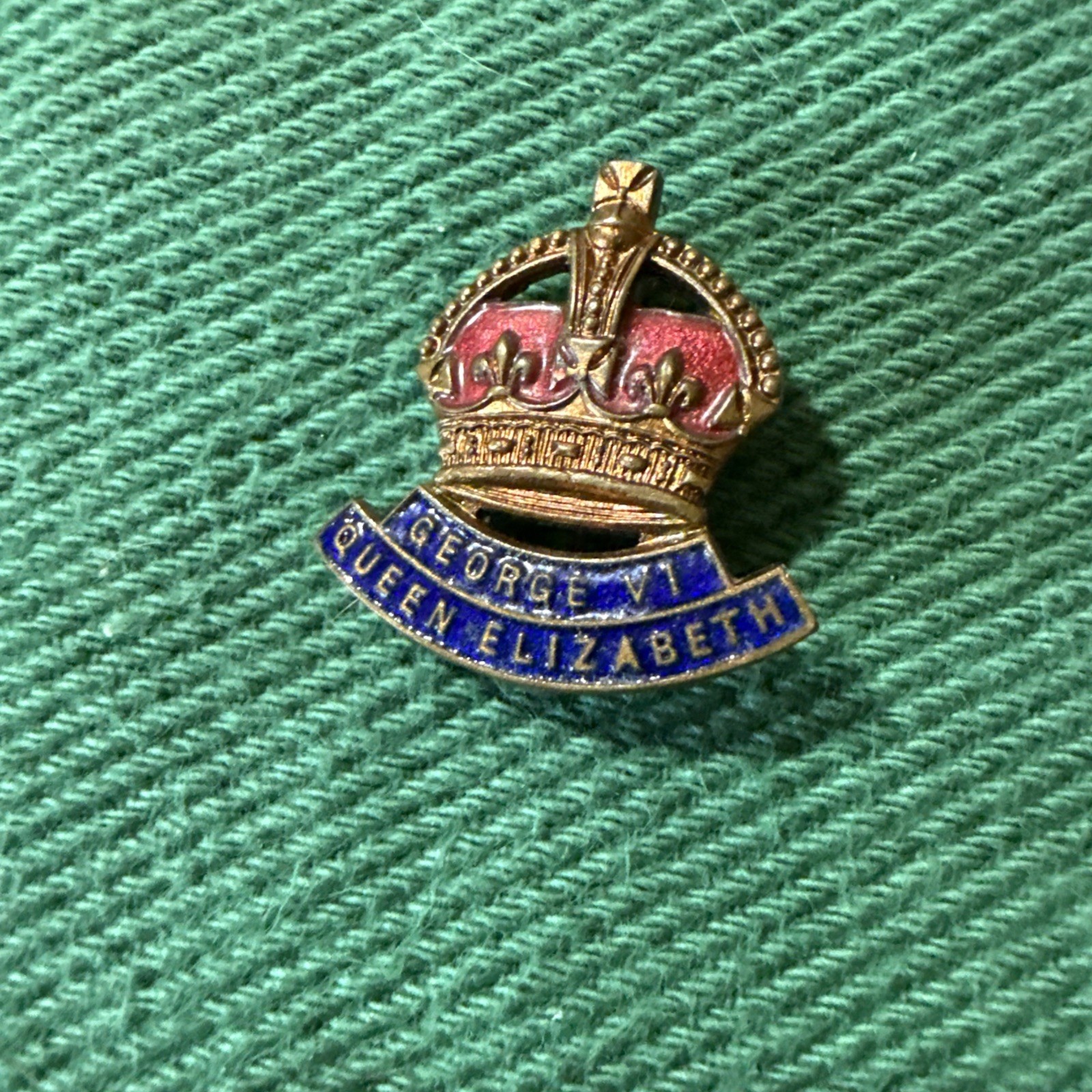 1937 King George VI Queen Elizabeth Pin