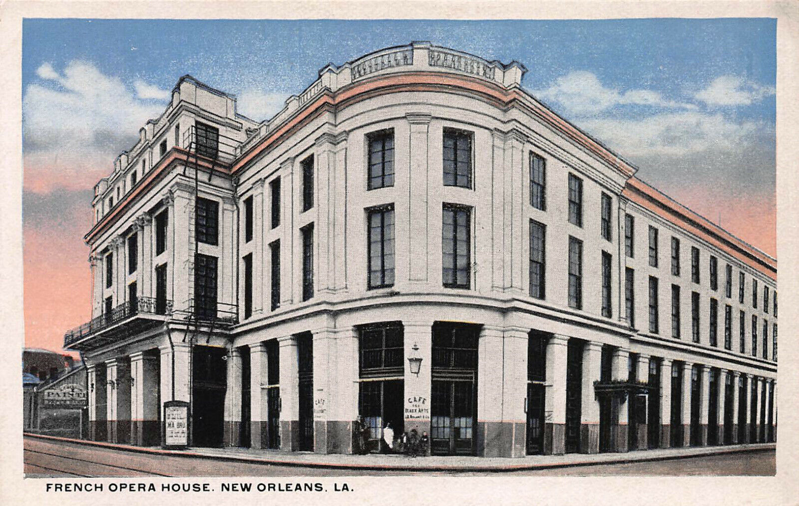 French Opera House, New Orleans, Louisiana, Early Postcard, Unused 