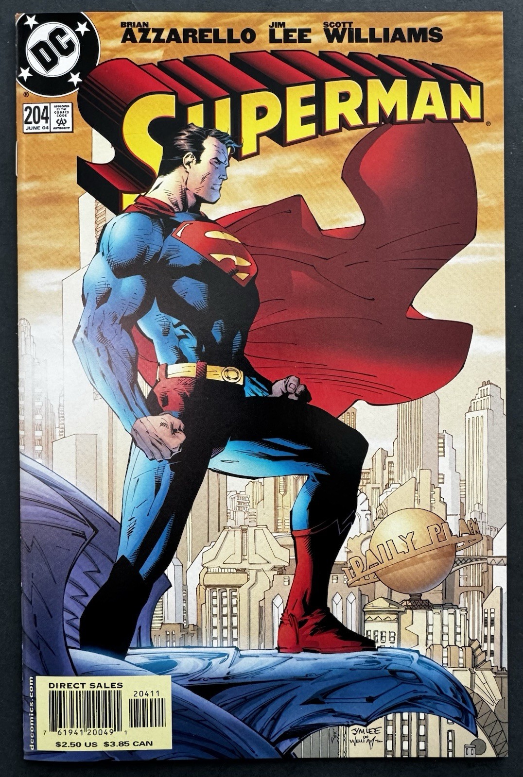 Superman #204 2004 Very Fine DC Comics Jim Lee Brian Azzarello