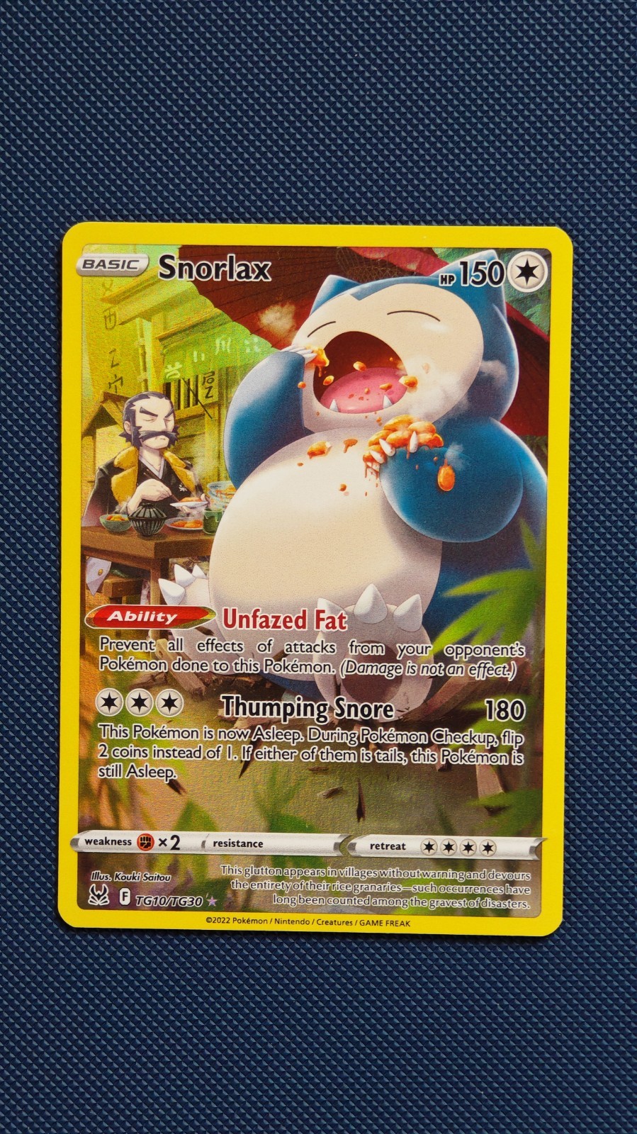 Pokémon TCG Snorlax TG10/TG30 Lost Origin Trainer Gallery Full Art Holo