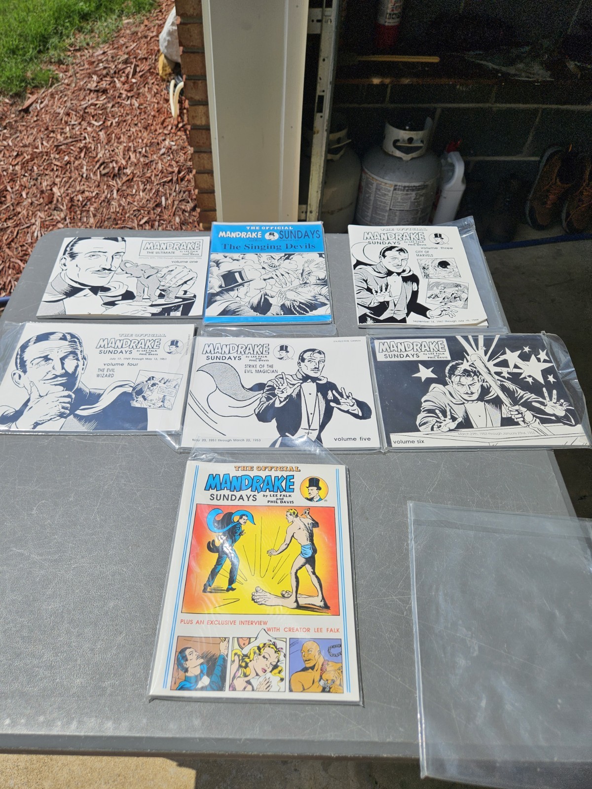 Mandrake Sundays First Printing 1989 Black & White Vol 1 - 6 Plus 1 Not In serie