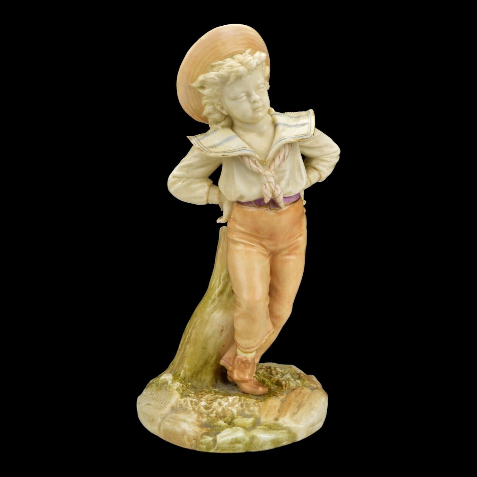 Antique Royal Worcester Hadley Boy Figurine 1129