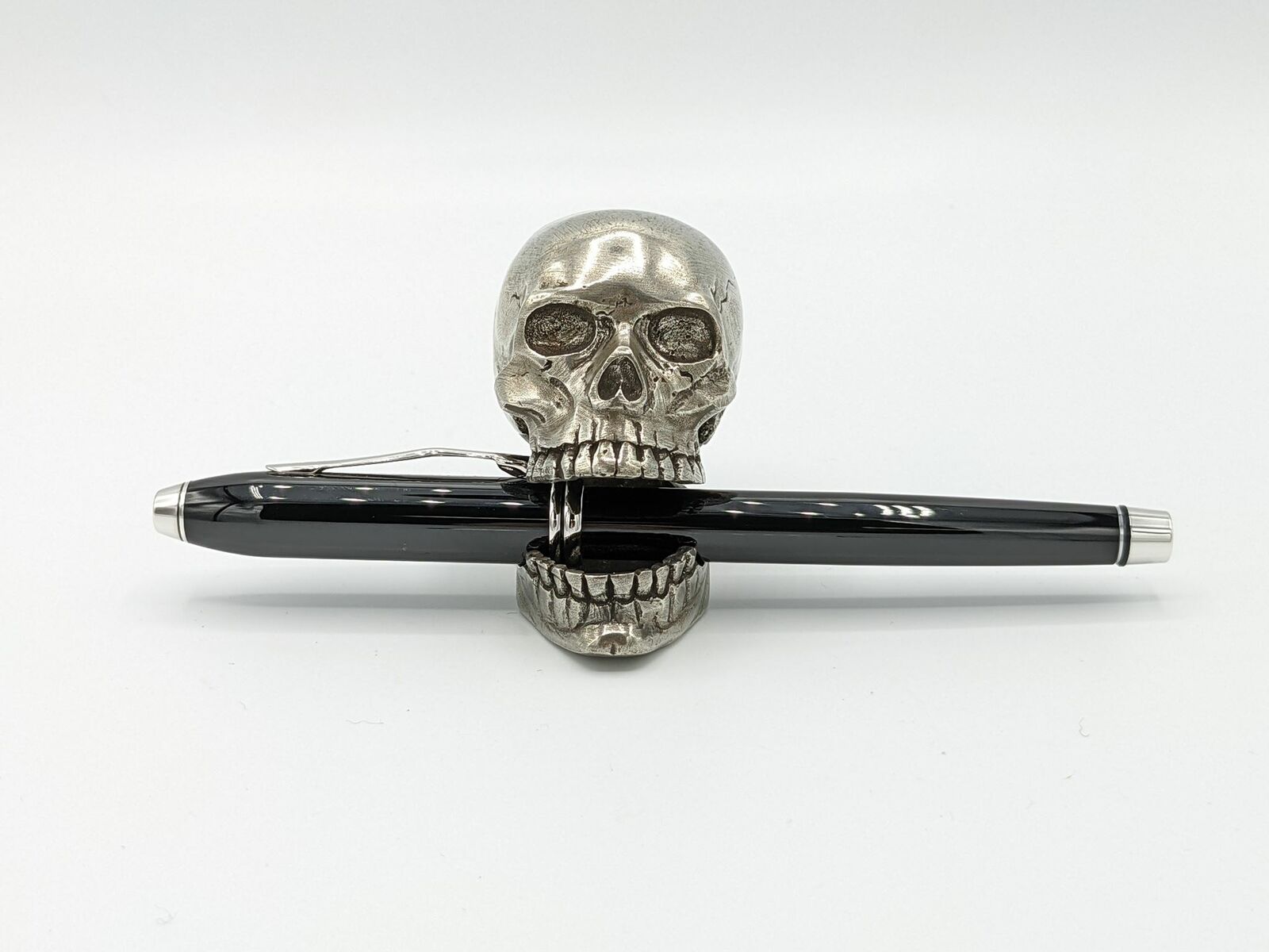 Jac Zagoory Designs Skull Laugh Aloud Pewter Full Size Pen Holder (PH113)
