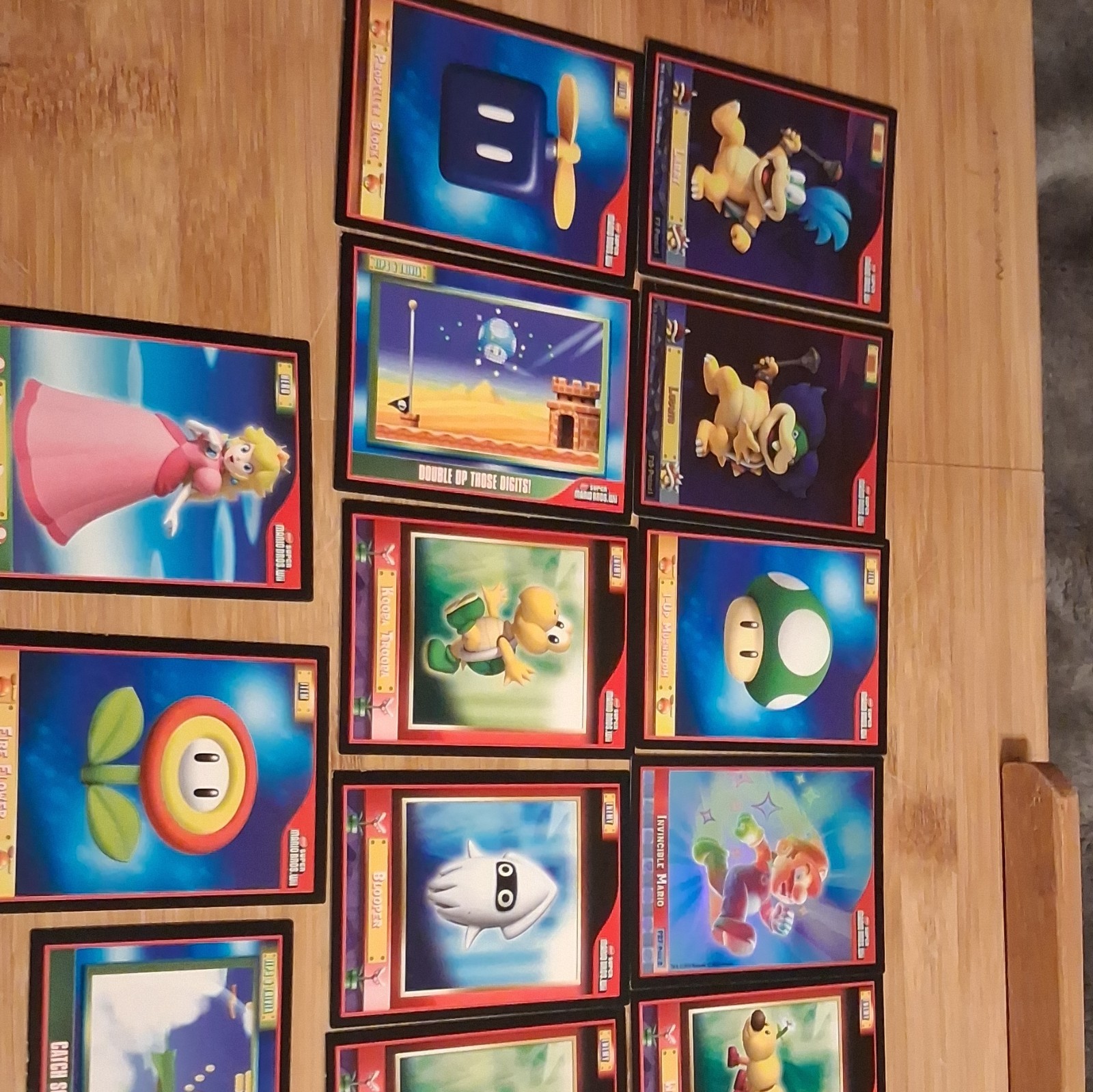 Nintendo Super Mario 2006 Hologram Trading Card Lot (12) Peach Ludwig