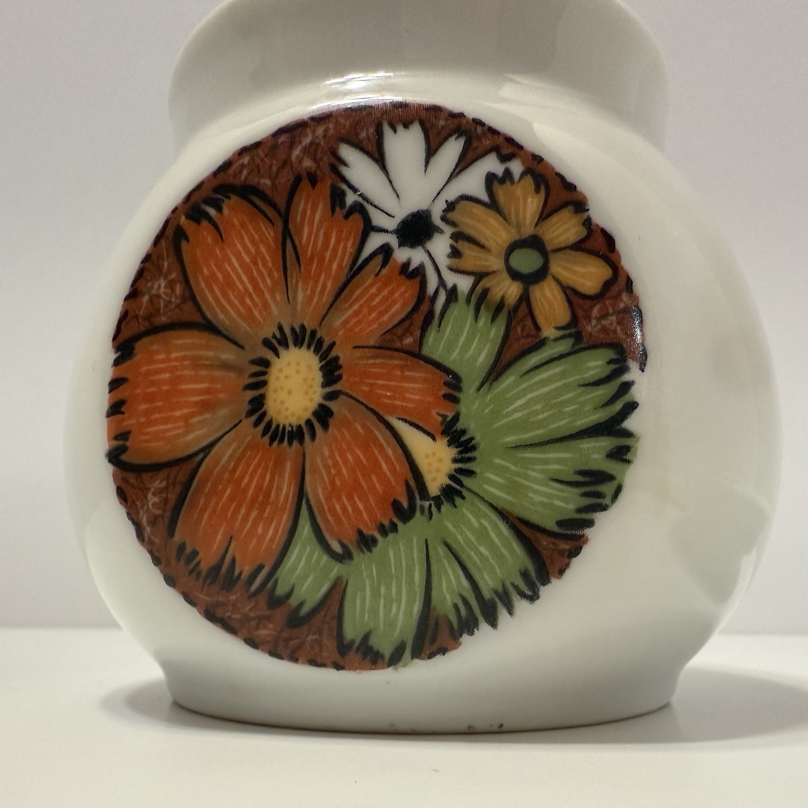 Noritake Younger Image Culebra Sugar Bowl with Lid #6921 Japan MCM Flower Power