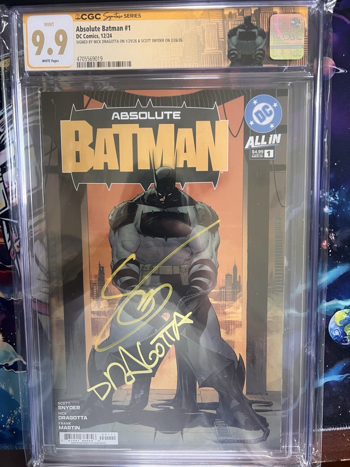 Absolute Batman 1 1st Print 2x Signed CGC 9.9 POP 2 Absolute Batman 1 1st Print 2x Signed CGC 9.9 POP 2