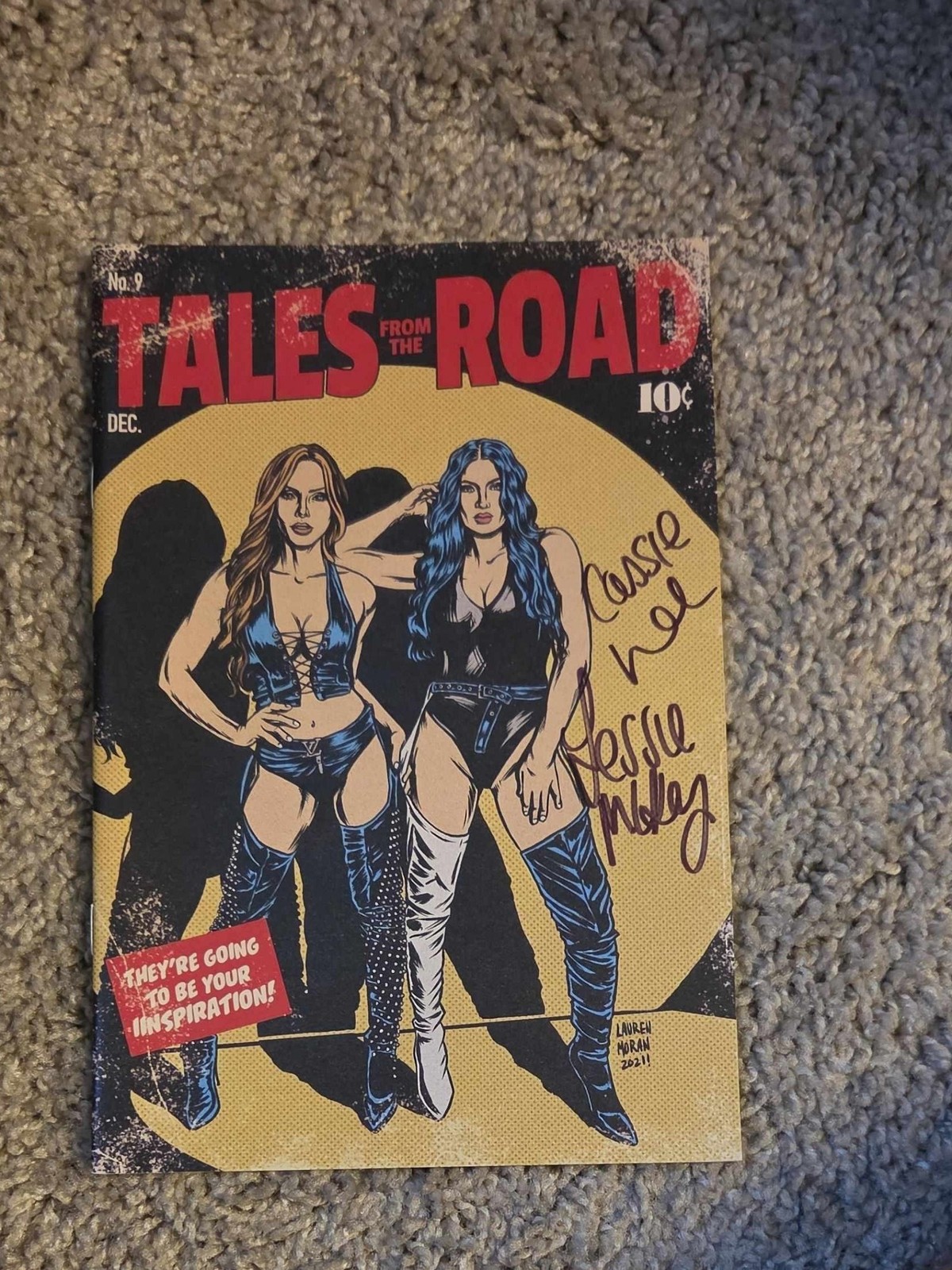 Tales From The Road No. 9 Comment comic book signed Cassie lee Jessie Mckay