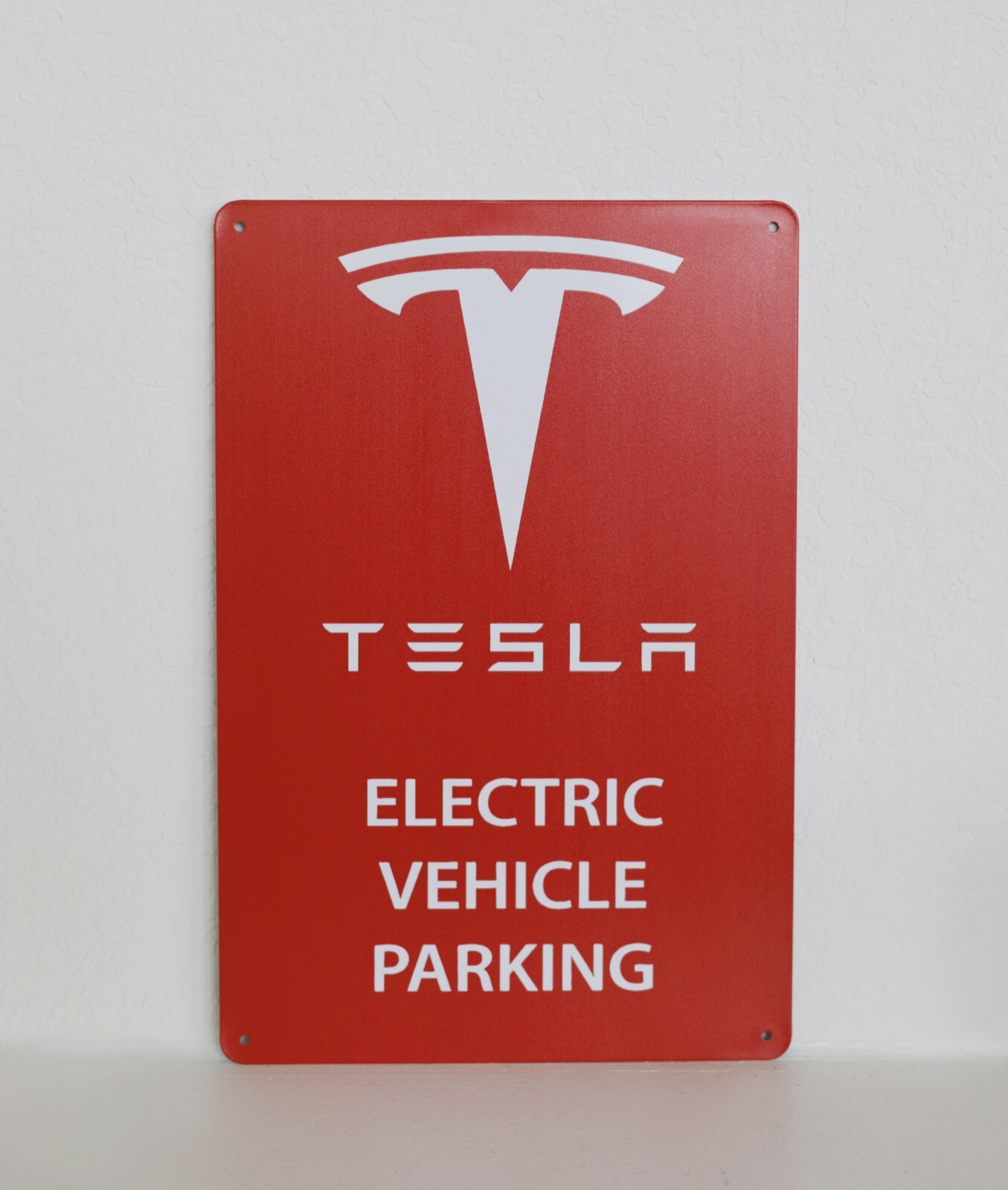 NEW Tesla Logo Parking Sign EV Electric Car on 8