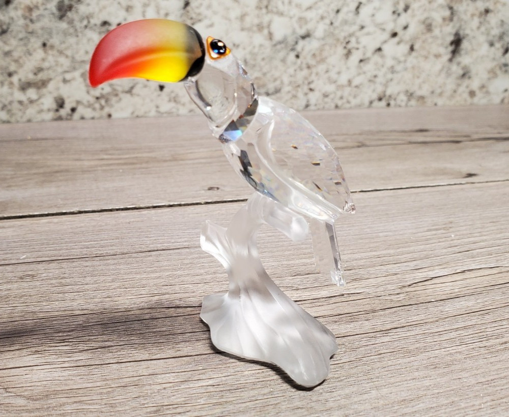Retired Swarovski “Feathered Beauties” Toucan Figurine | Austria | Mint | 2000s