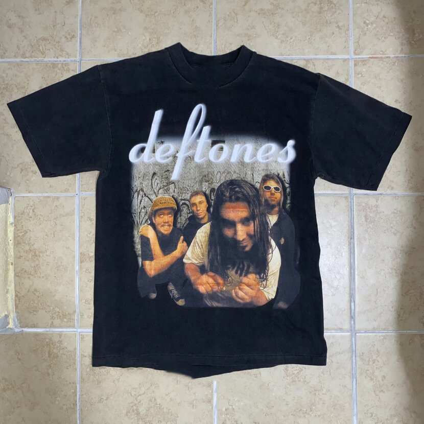 Deftones Band Sleeve Women Mens Black Print T- Shirt All Size S- 5XL US557 Deftones Band Sleeve Women Mens Black Print T- Shirt All Size S- 5XL US557