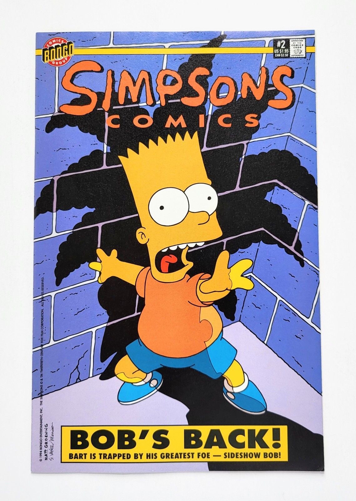 Simpsons Comics #2 Bongo Comics (1994) Bill Morrison High-Grade Unread VF/NM