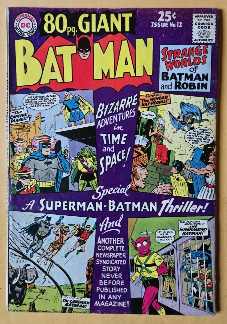 80 Page Giant #12 VG+ (4.5) Batman Issue DC Comics 7/65