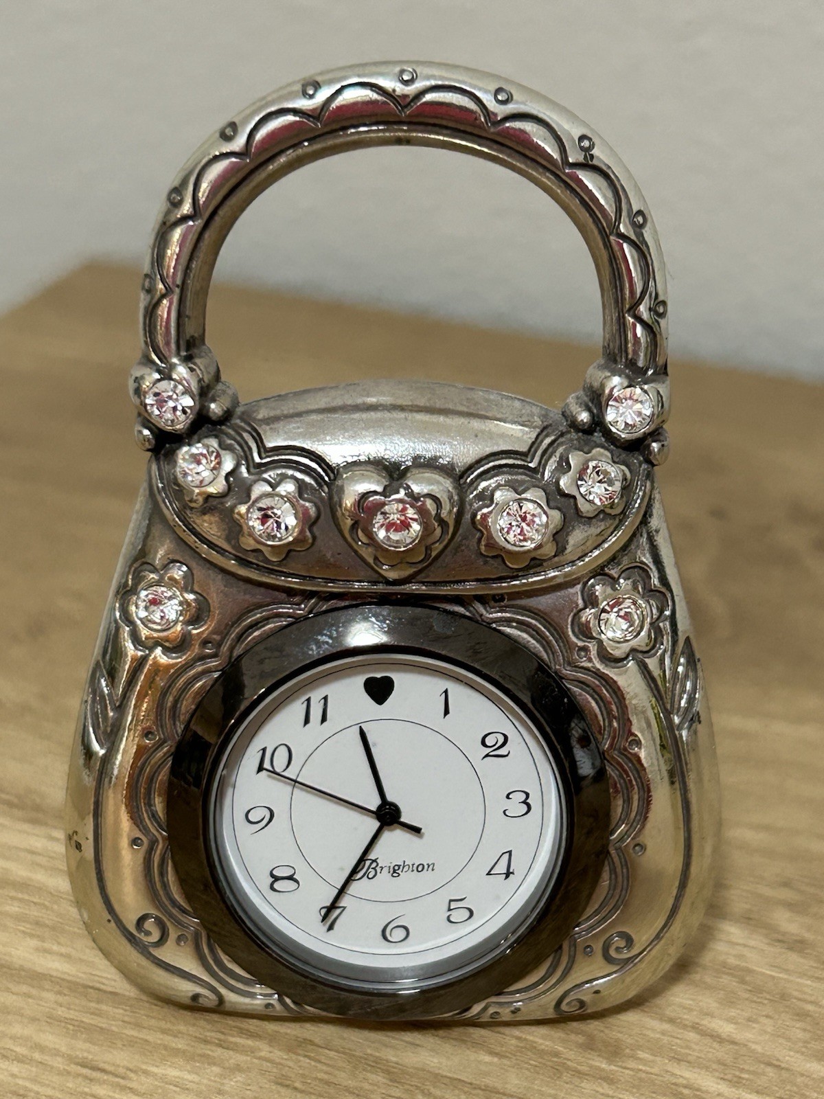 Vintage Brighton Purse Onality Desk Clock Bag Mini Home Office Needs Battery 