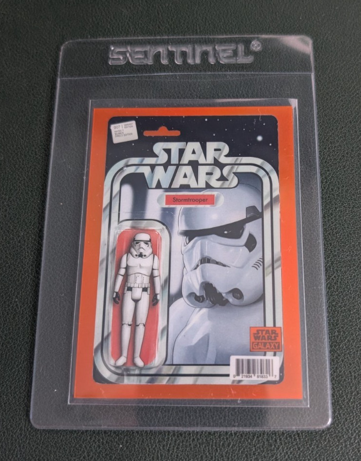 2025 Topps Star Wars Galaxy: Stormtrooper Comicfractor SSP #VC-13 Orange #19/25
