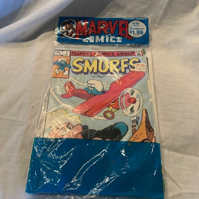Sealed Vintage Original Smurfs #1 #2 #3 Dec 1982 Jan Feb Marvel Comics Brand New