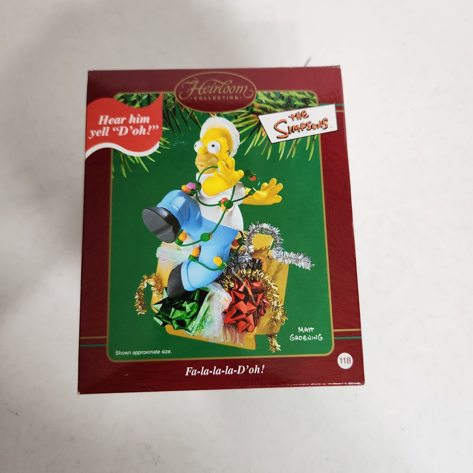 Heirloom Collection The Simpsons Homer Simpson Fa la la la D\'oh Boxed Ornament