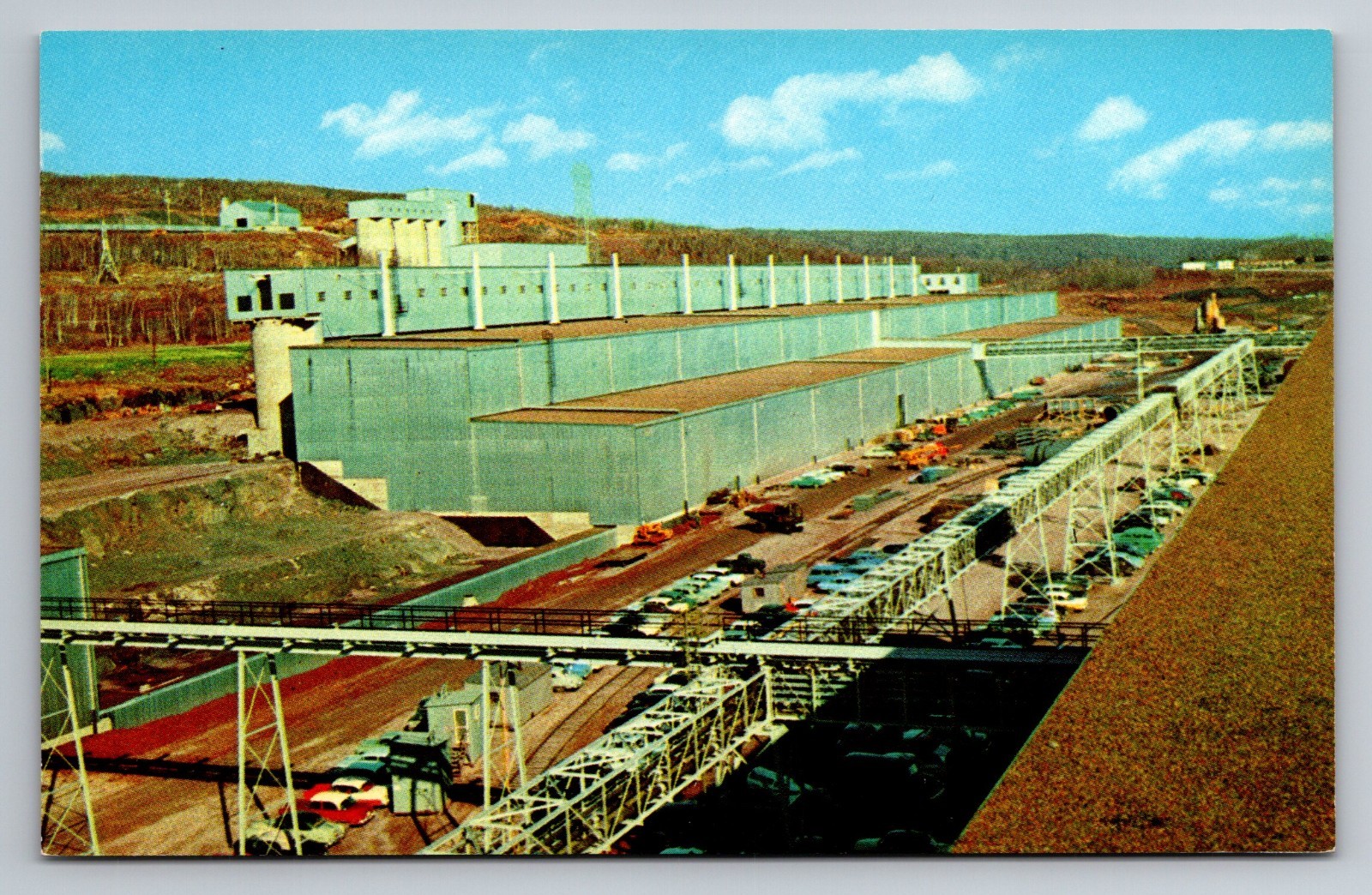Taconite Processing Plant at E. W. Davis Works, Silver Bay, Minn. Vtg Postcard