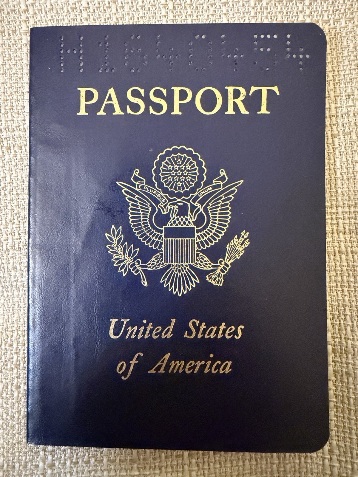 Vintage 1977 U.S. Passport Hans Wolters Germany Immigrant Historical Document