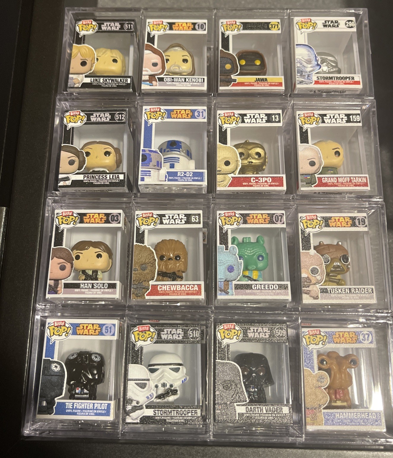 Funko Bitty Pop Star Wars Complete Full Set With Rare Mystery Chases