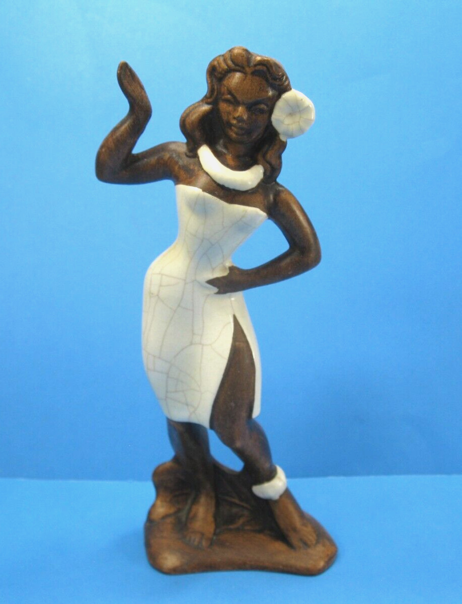 Treasure Craft of Hawaii Hula Girl Female Dancer Figurine Vintage