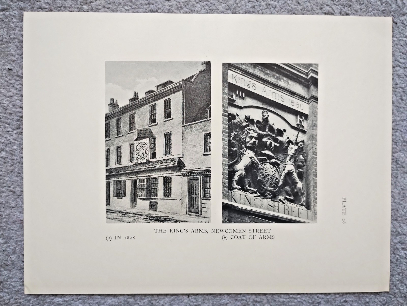 The King\'s Arms, Newcomen Street, Southwark, London - Vintage Print - 1950