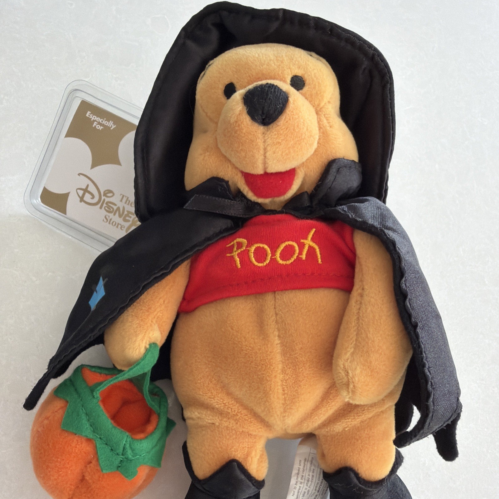 Vintage Disney Store Winnie The Pooh Witch Plush 2000 Halloween Bean Bag BNWT