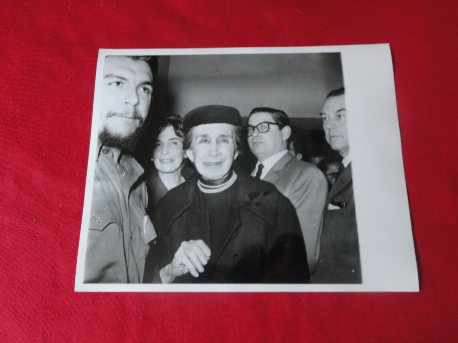 Vintage Che Guevara Original United Press Int. Photo 1961 With Mother  8x10