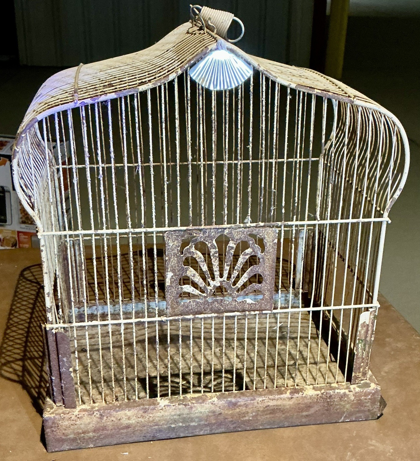 Antique Art Deco 1930's Crown Bird Cage House Original Fast Shipping