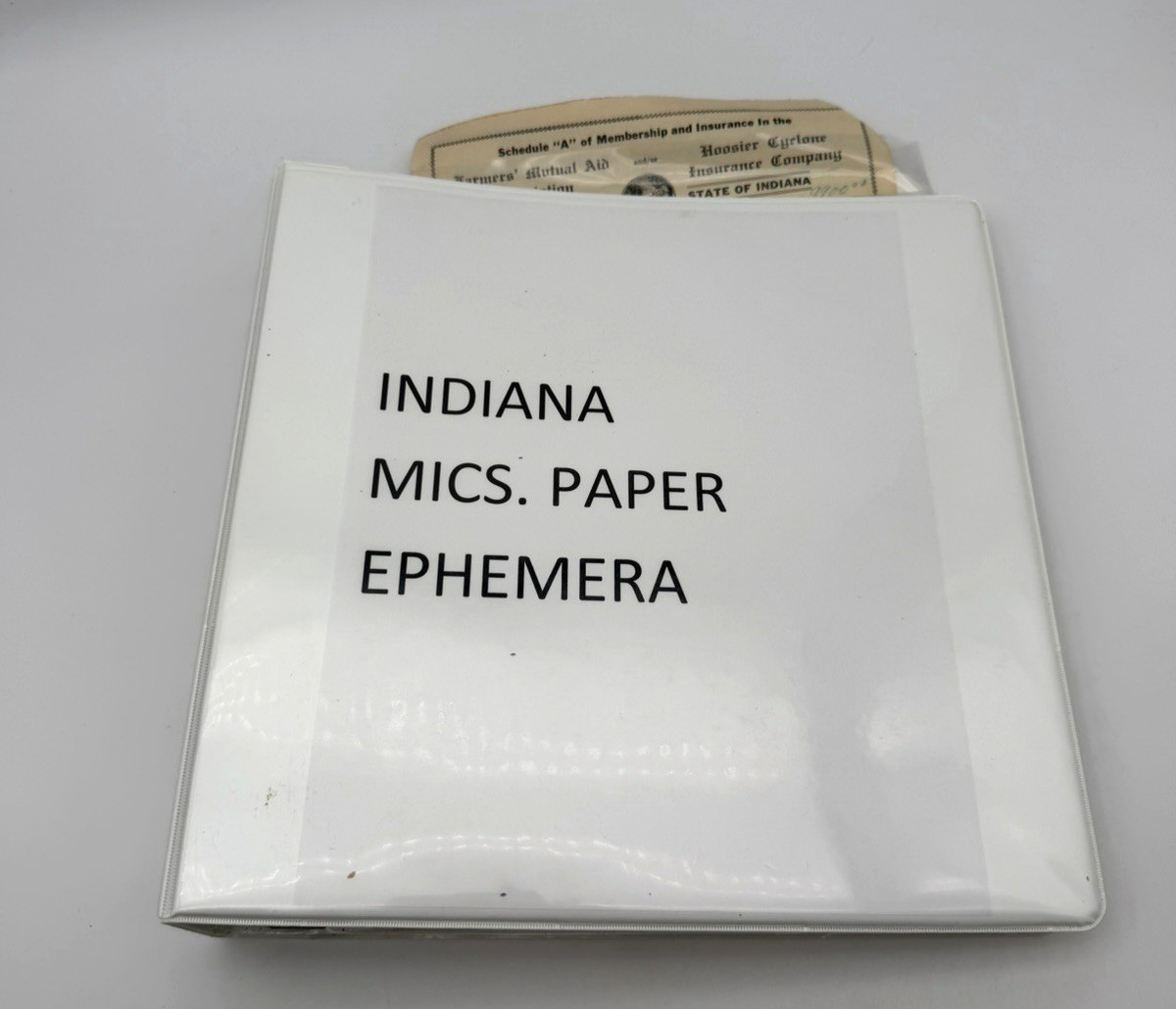 Indiana Ephemera Binder Lot 1905-1930s Elkhart Goshen Fort Wayne 38 Pages