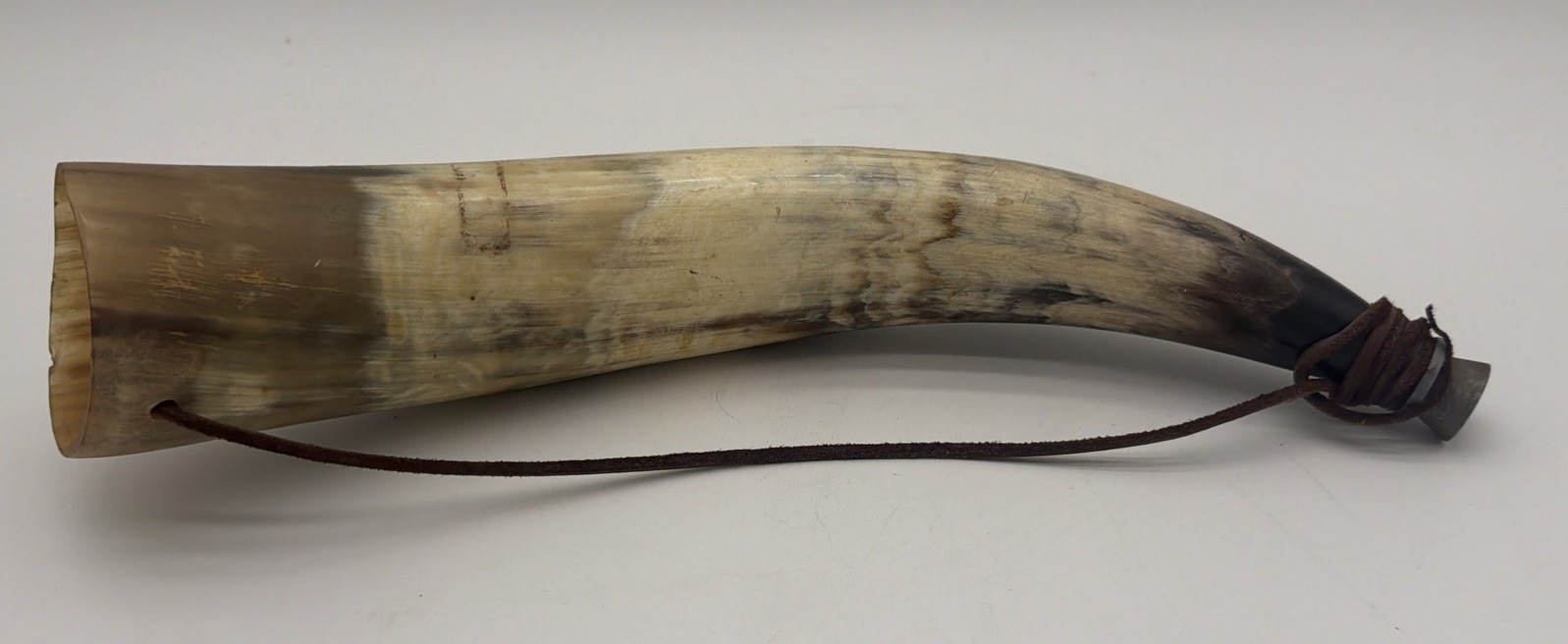 Vintage Bull Animal Horn Old Blowing Bugle Cow Western Decor 14”