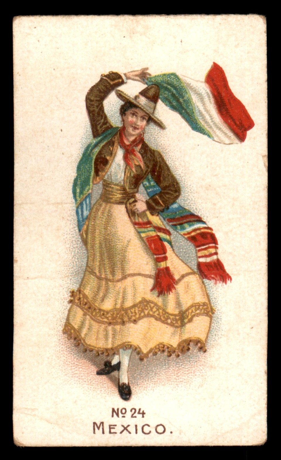 MEXICO 1908 WILLS UNITED SERVICE WORLD BEAUTIES #24