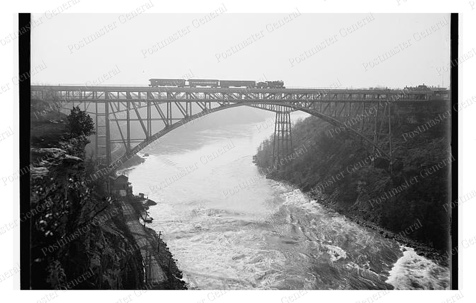Niagara Falls New York Bridge Standard Postcard COPY RPPC