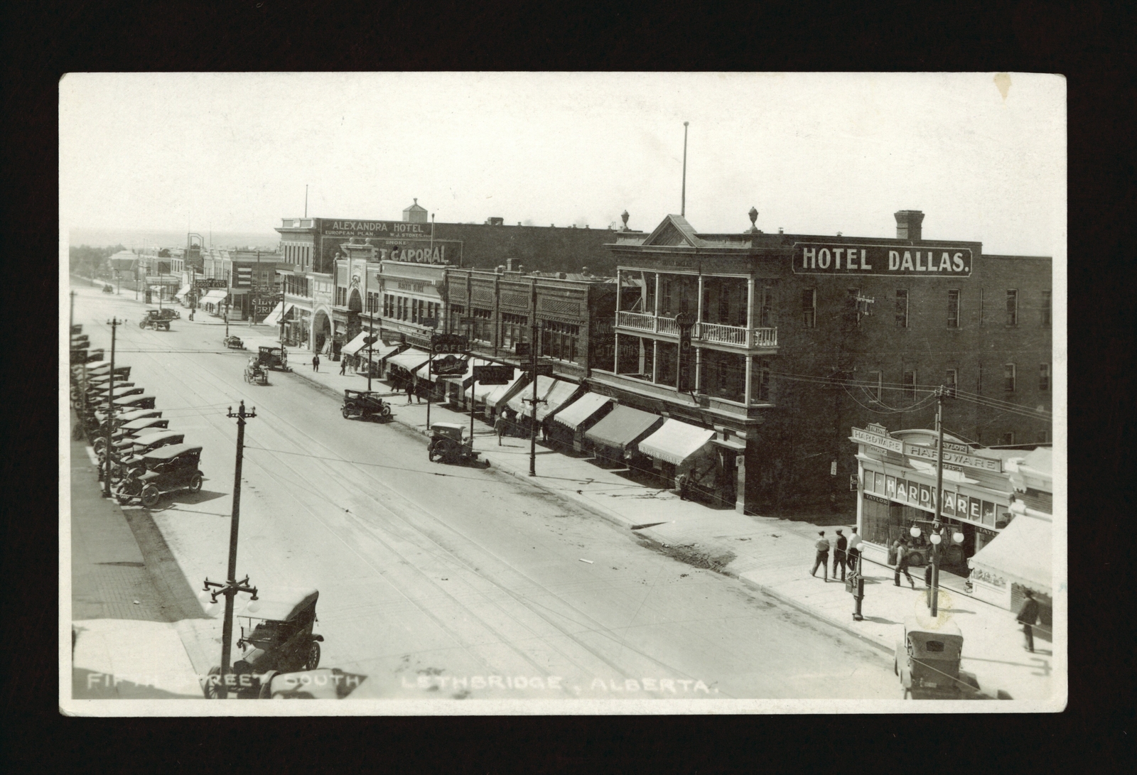 Fifth Street south Lethbridge Alberta West side of 5 Street South- Old Photo